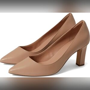 Cole Haan Tan Heels Sleek Medium-Height